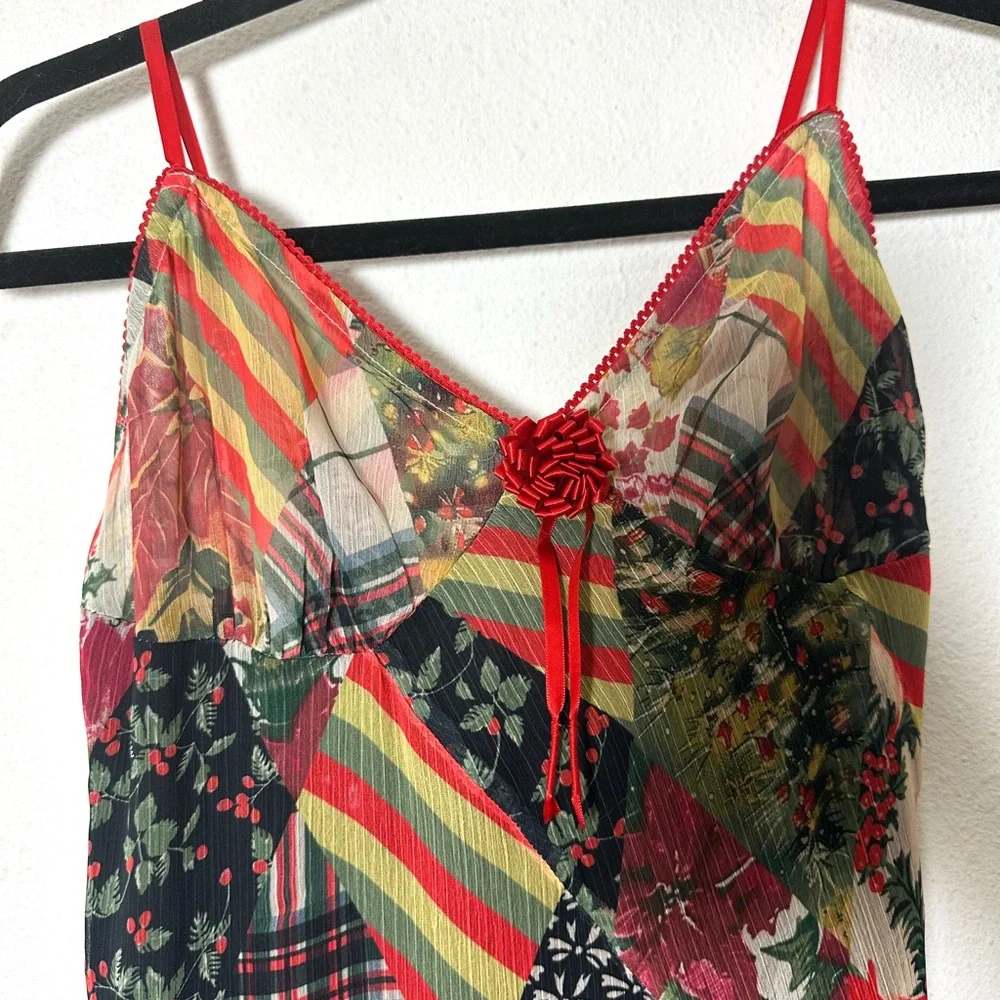 Free People ‘Tis The Season Patchwork Maxi Dress size 10 NWT
